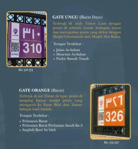 warna pintu nabawi  orange 